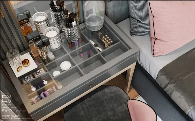 3ds Max Files – Model – 12 – Dressing Table – 1 – Dressing Table By D3 studio