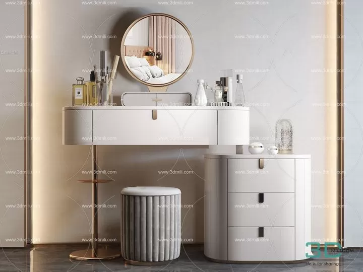 3ds Max Files – Model – 12 – Dressing Table – 5 – Dressing Table By Nguyen Ngoc Tung