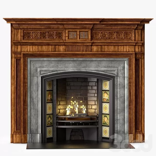 3ds Max Files – Model – 13 – Fireplace Model – 14 – Fireplace by Phong Ngu