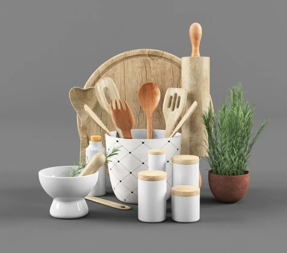 3ds Max Files – Model – 17 – Tableware – 2 – Tableware Kitchen Model Download by MinhNguyen