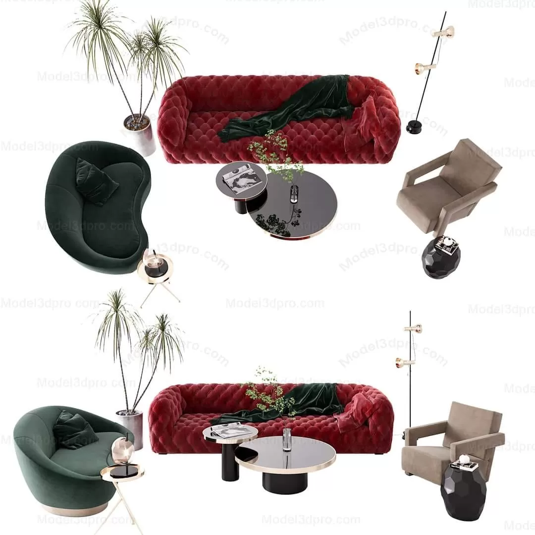 3ds Max Files – Model – 18 – Sofa Model – 19 – Sofa Model by Phong Ngu