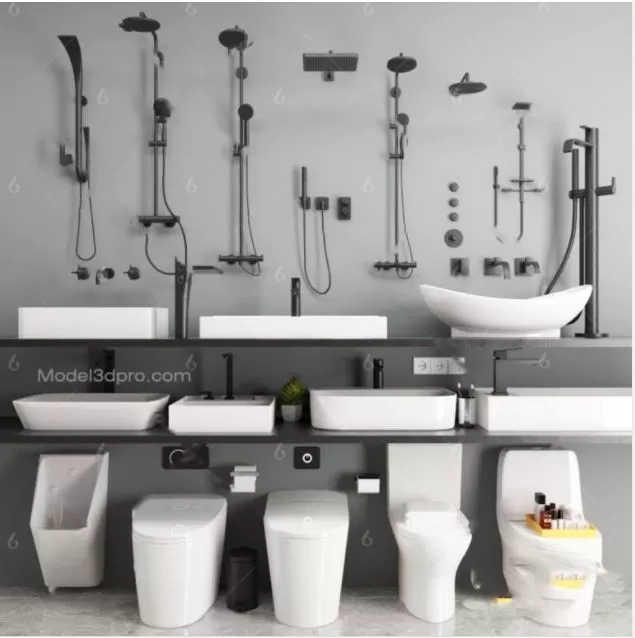 3ds Max Files – Model – 24 – Bathroom Model – 14 – Bathrrom Model by x