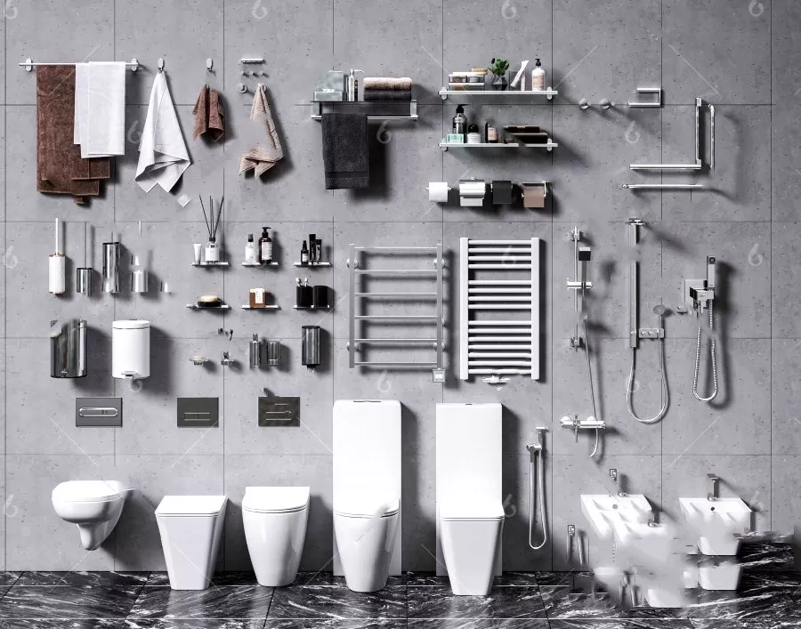 3ds Max Files – Model – 24 – Bathroom Model – 4 – Bathrrom Model by x