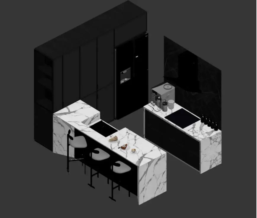 3ds Max Files – Model – 25 – Kitchen Model – 6 – Kitcheen Model By Dam Quang Trung