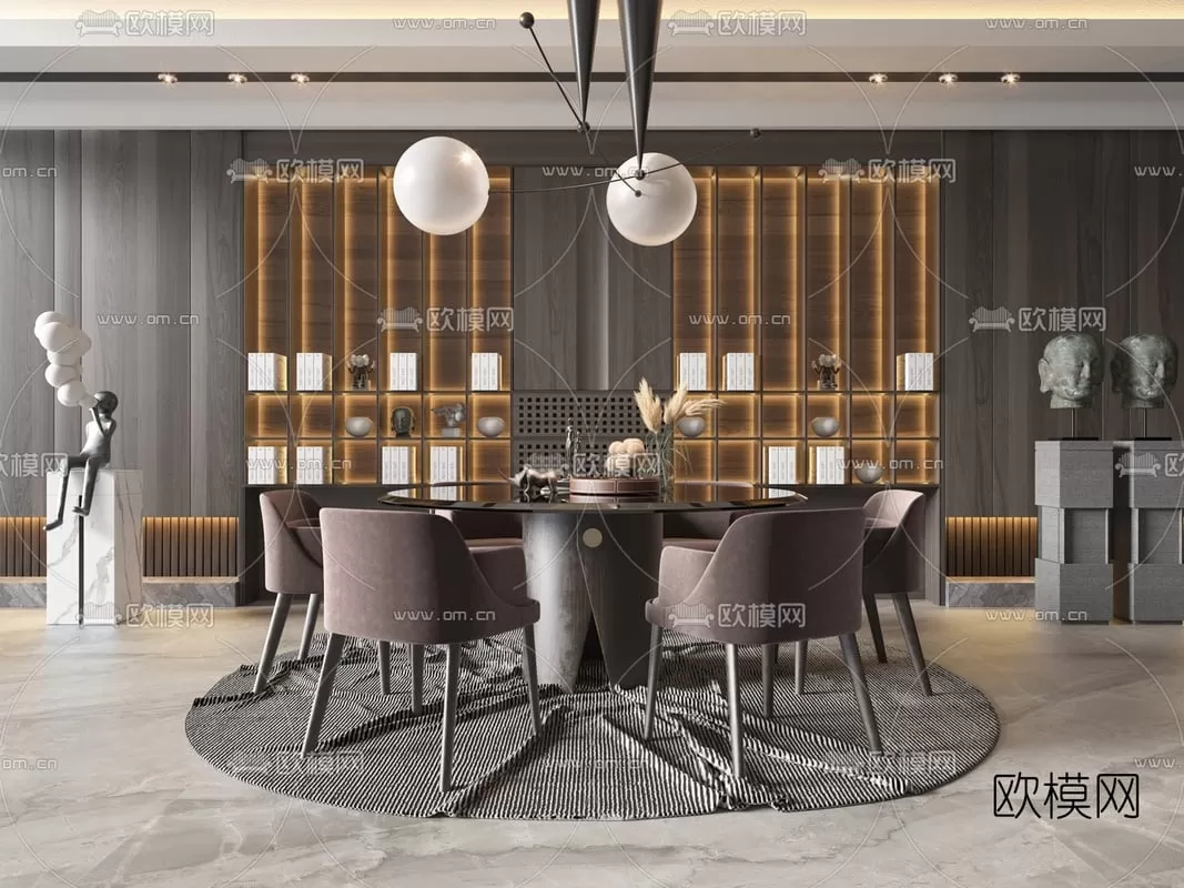 3ds Max Files – Model – 26 – Dinner Table Model – 10 – Dinner Table Model by x