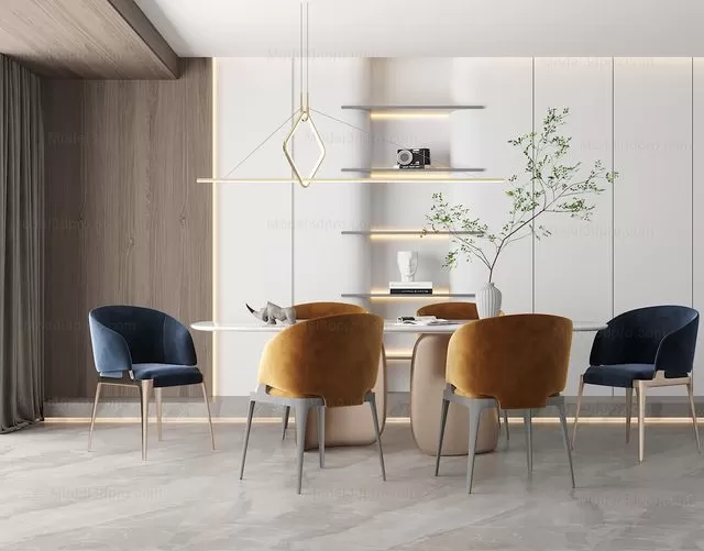 3ds Max Files – Model – 26 – Dinner Table Model – 11 – Dinner Table Model by x