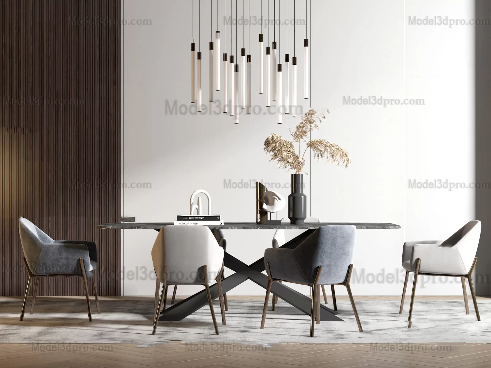 3ds Max Files – Model – 26 – Dinner Table Model – 12 – Dinner Table Model by x