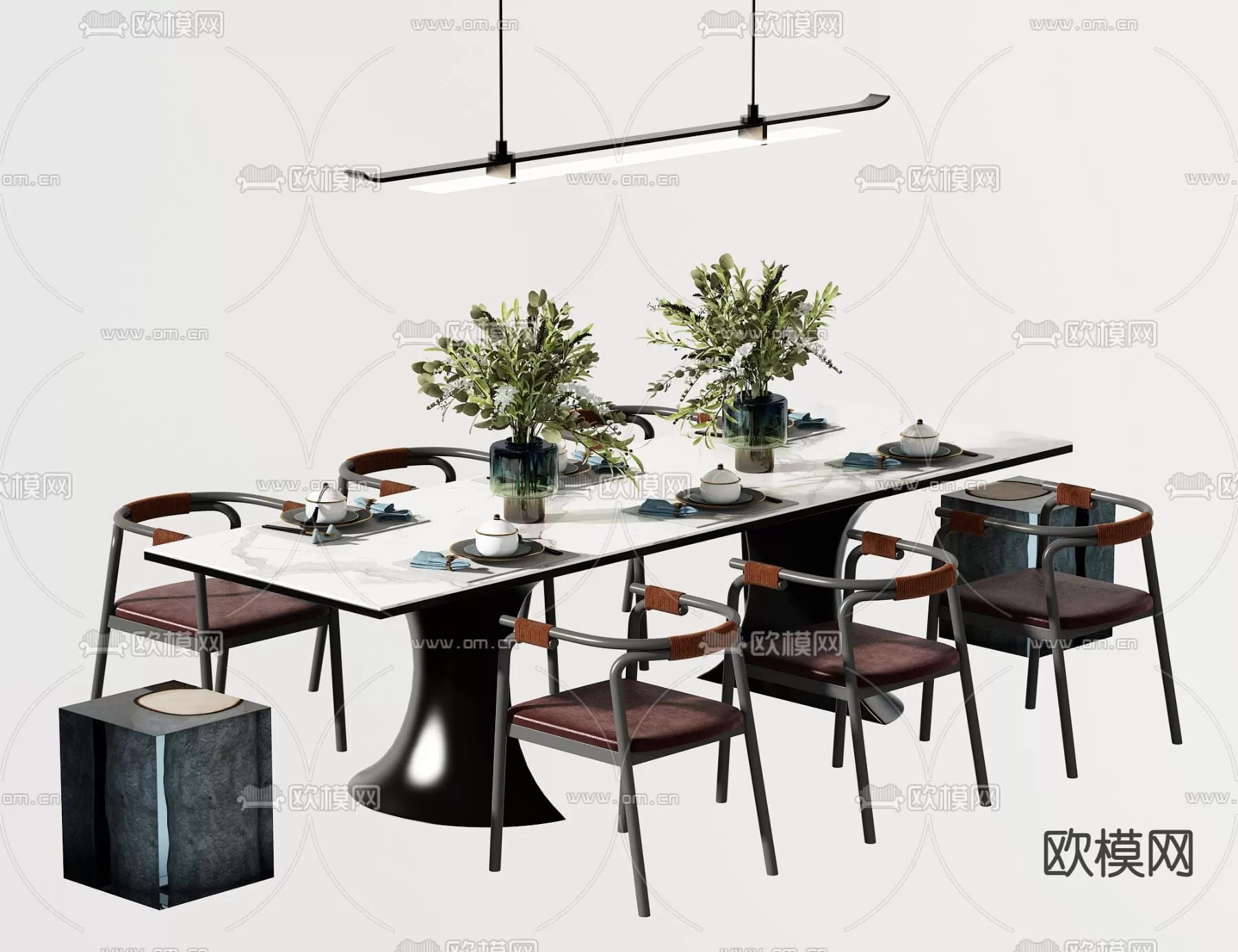 3ds Max Files – Model – 26 – Dinner Table Model – 3 – Dinner Table Model by x