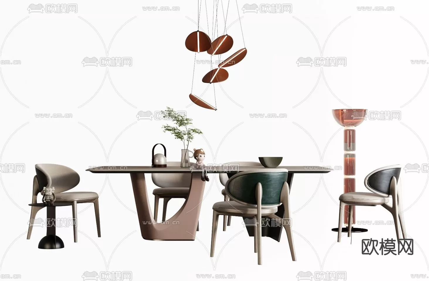 3ds Max Files – Model – 26 – Dinner Table Model – 8 – Dinner Table Model by x