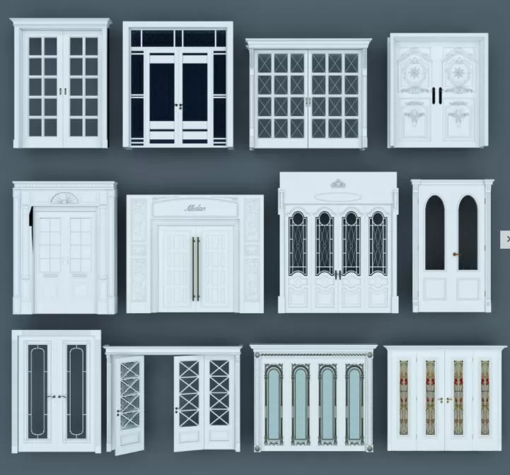 3ds Max Files – Model – 9 – Door – 2 – Door Model by x