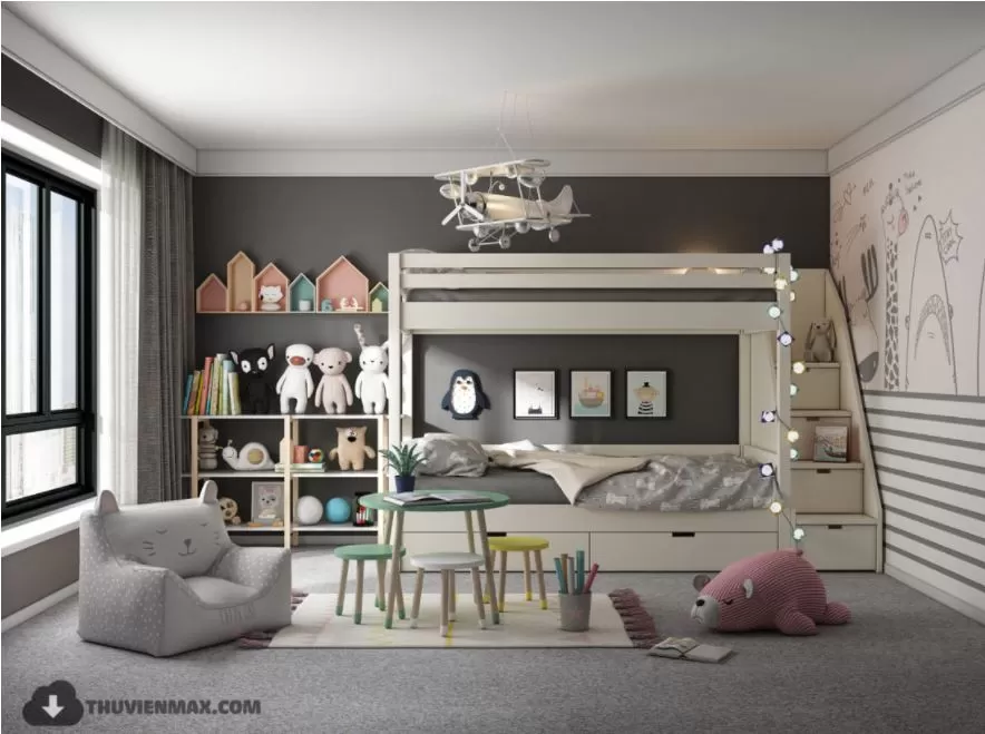 3ds Max Files – Scene – Interior scene – 1 – Childroom Scene – 18 – Childroom by PHÒNG TR? EM