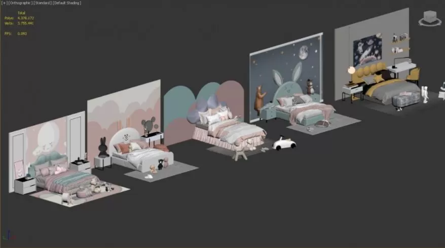 3ds Max Files – Scene – Interior scene – 1 – Childroom Scene – 21 – Childroom by PHÒNG TR? EM