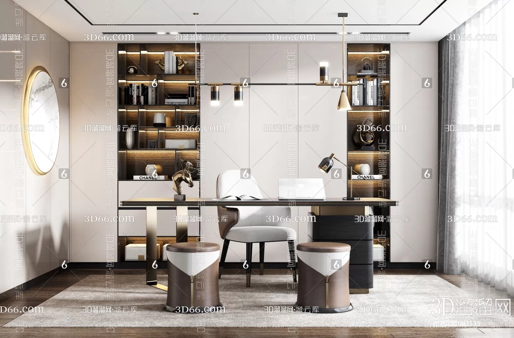 3ds Max Files – Scene – Interior scene – 11 – Study Room – 11 – Study Room by Minh Nguyen