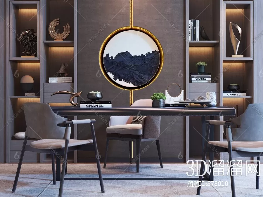 3ds Max Files – Scene – Interior scene – 11 – Study Room – 5 – Study Room by Minh Nguyen