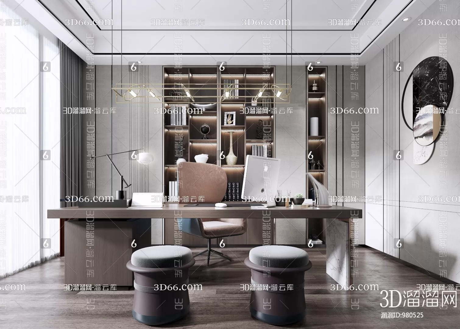 3ds Max Files – Scene – Interior scene – 11 – Study Room – 6 – Study Room by Minh Nguyen