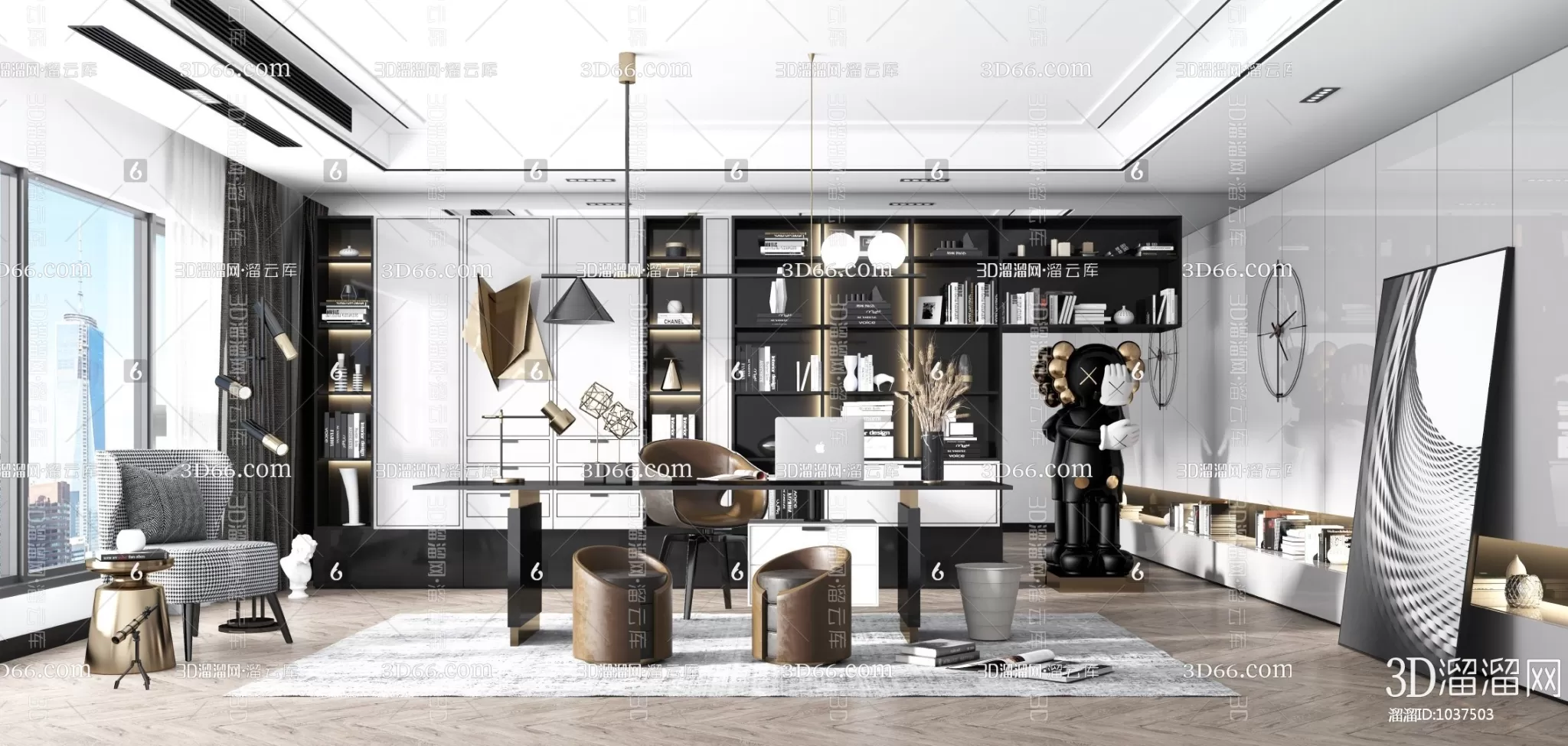 3ds Max Files – Scene – Interior scene – 11 – Study Room – 9 – Study Room by Minh Nguyen