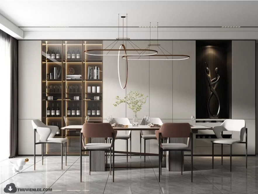 3ds Max Files – Scene – Interior scene – 13 – Dinningroom Scene – 6 – Dinningroom Scene by Phong Ngu