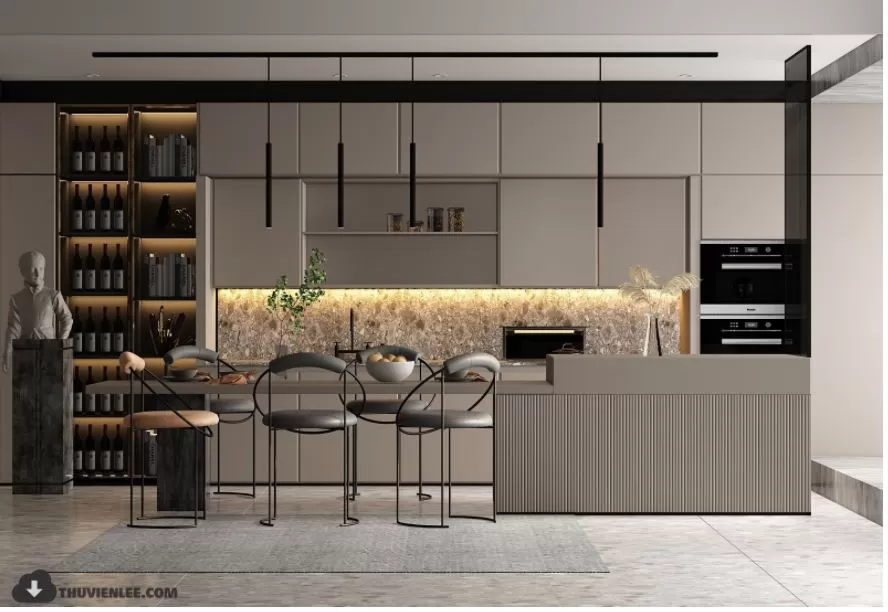 3ds Max Files – Scene – Interior scene – 4 – Kitchen Scene – 14 – Kitchen Scene by NicNguyen