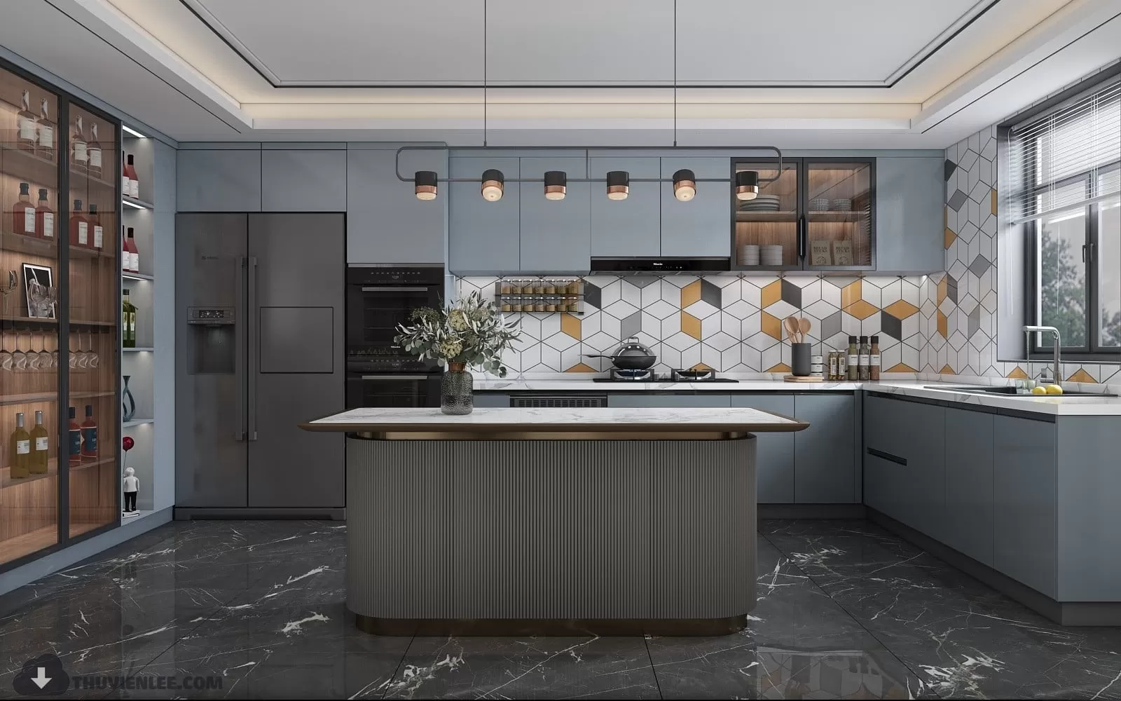 3ds Max Files – Scene – Interior scene – 4 – Kitchen Scene – 8 – Kitchen Scene by NicNguyen