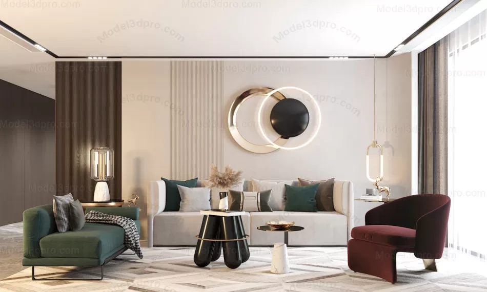 3ds Max Files – Scene – Interior scene – 5 – Livingroom Scene – 57 – Livingroom Scene By Arc Cao Son