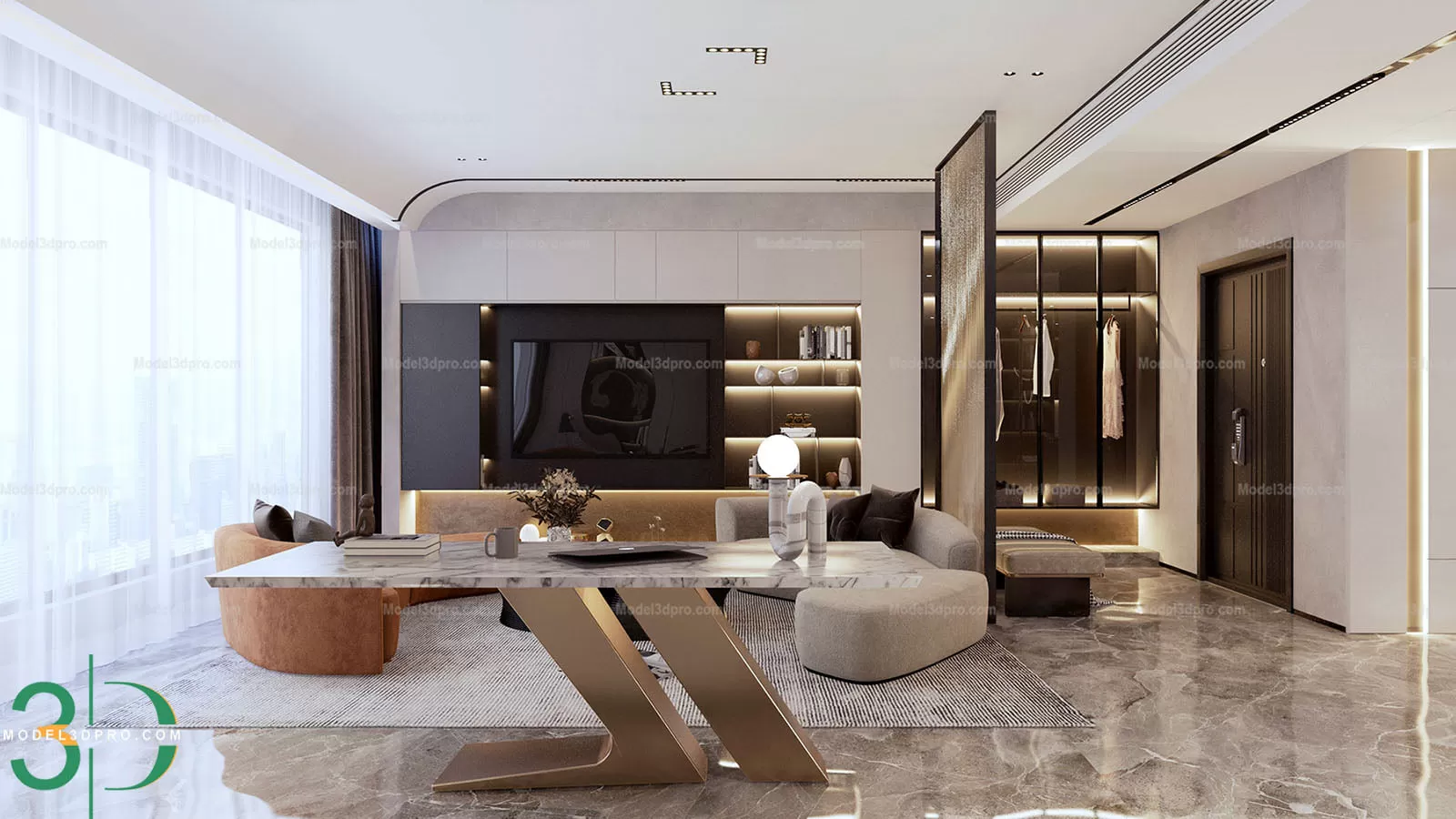 3ds Max Files – Scene – Interior scene – 5 – Livingroom Scene – 67 – Livingroom Scene By Arc Cao Son