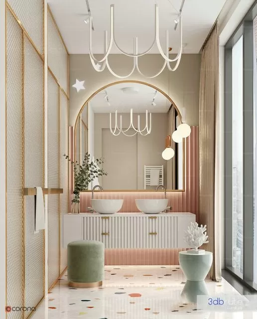 3ds Max Files – Scene – Interior scene – 6 – Bathroom Scene – 5 – Bathroom Scene by Minh Nguyen