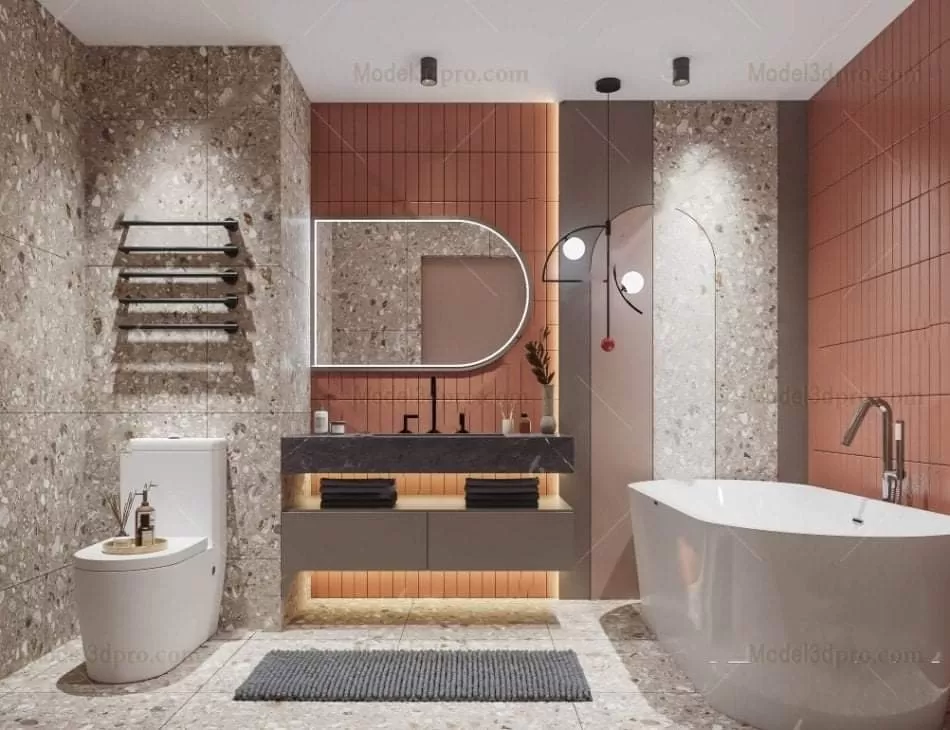 3ds Max Files – Scene – Interior scene – 6 – Bathroom Scene – 6 – Bathroom Scene by Minh Nguyen