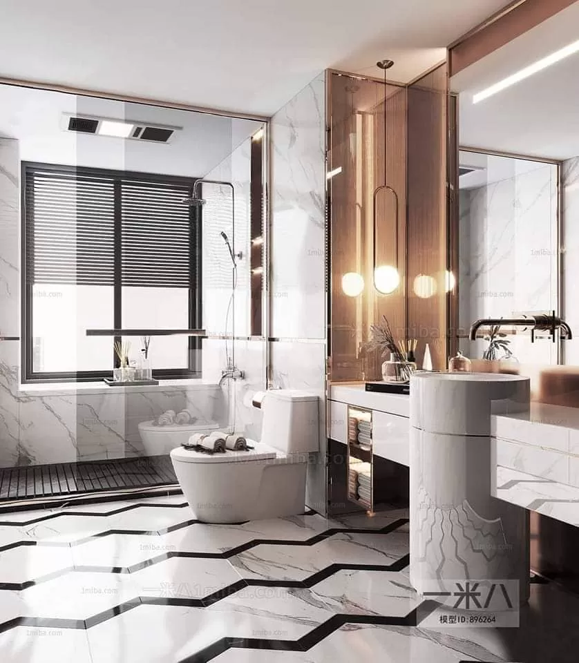 3ds Max Files – Scene – Interior scene – 6 – Bathroom Scene – 7 – Bathroom Scene by Minh Nguyen