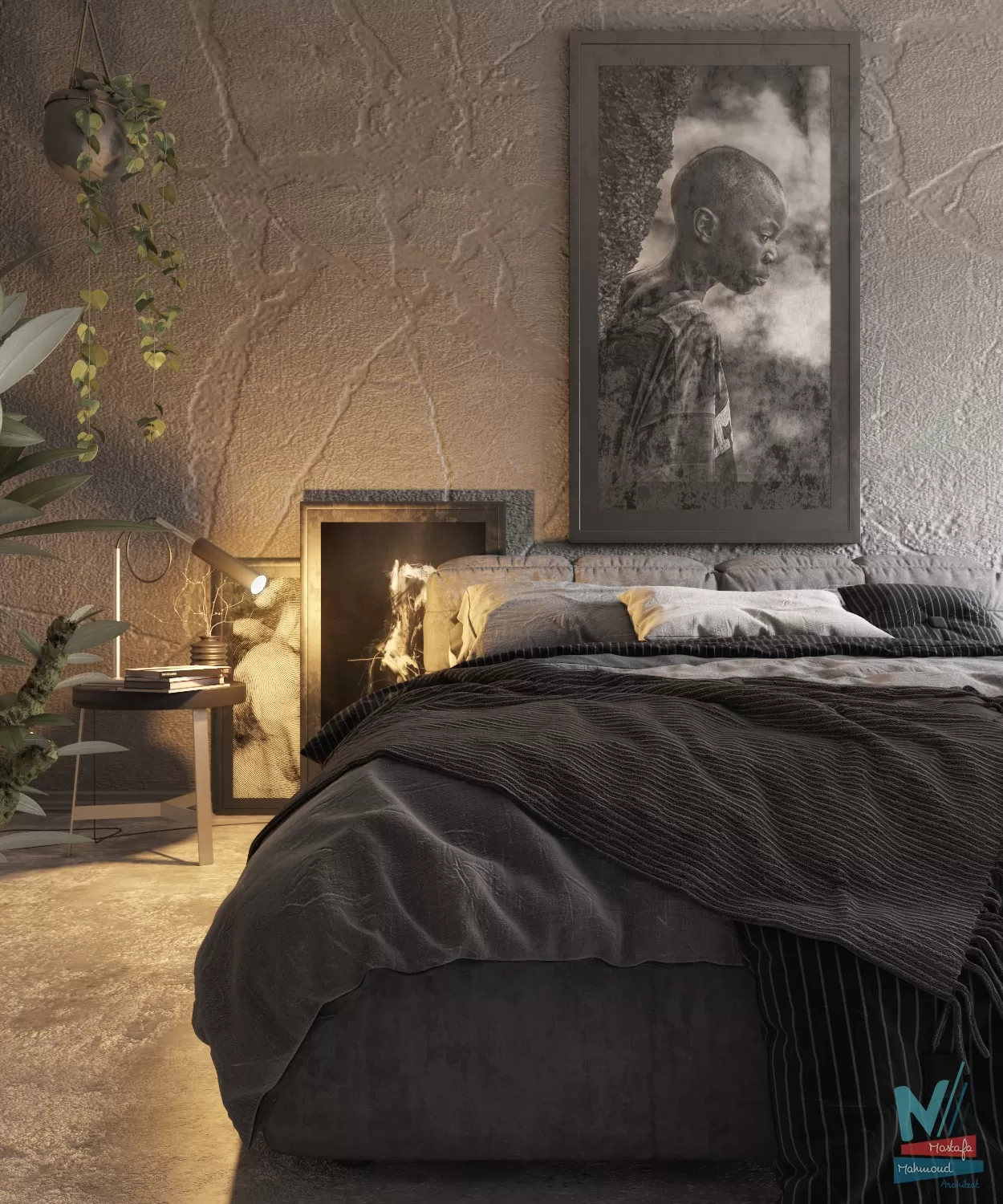 3ds Max Files – Scene – Interior scene – 7 – Bedroom Scene – 1 – Bedroom Scene by Mostafa Mahmoud