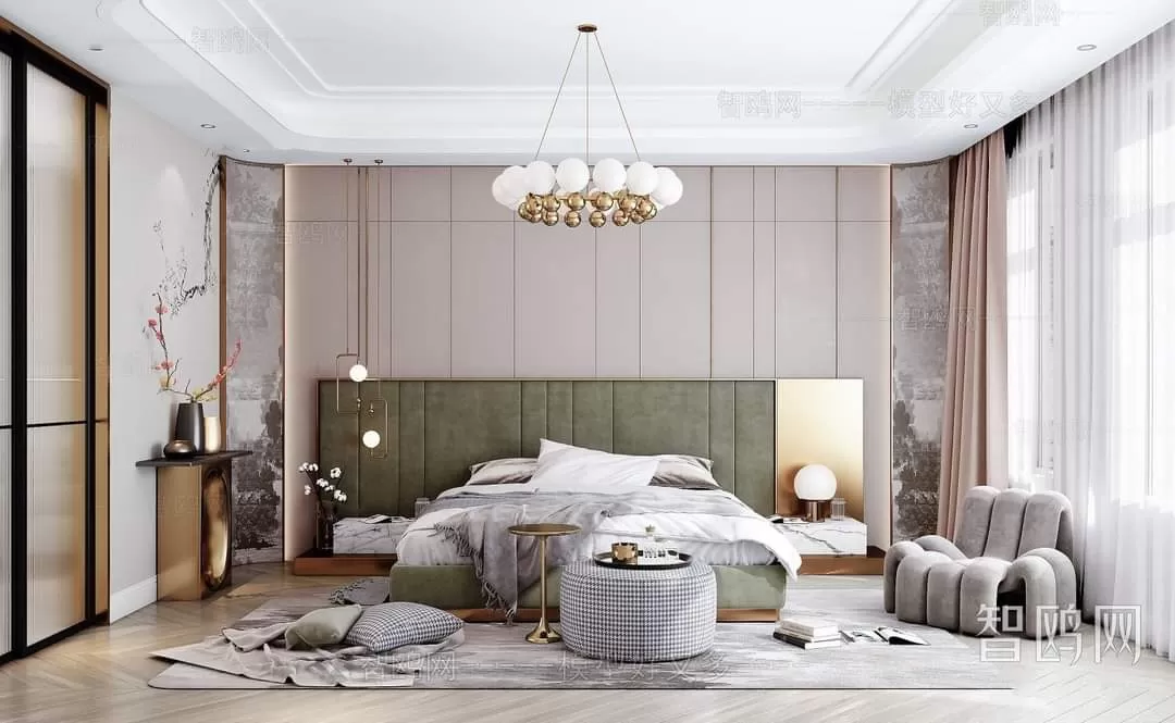 3ds Max Files – Scene – Interior scene – 7 – Bedroom Scene – 31 – Bedroom Scene By Huy Hieu Lee