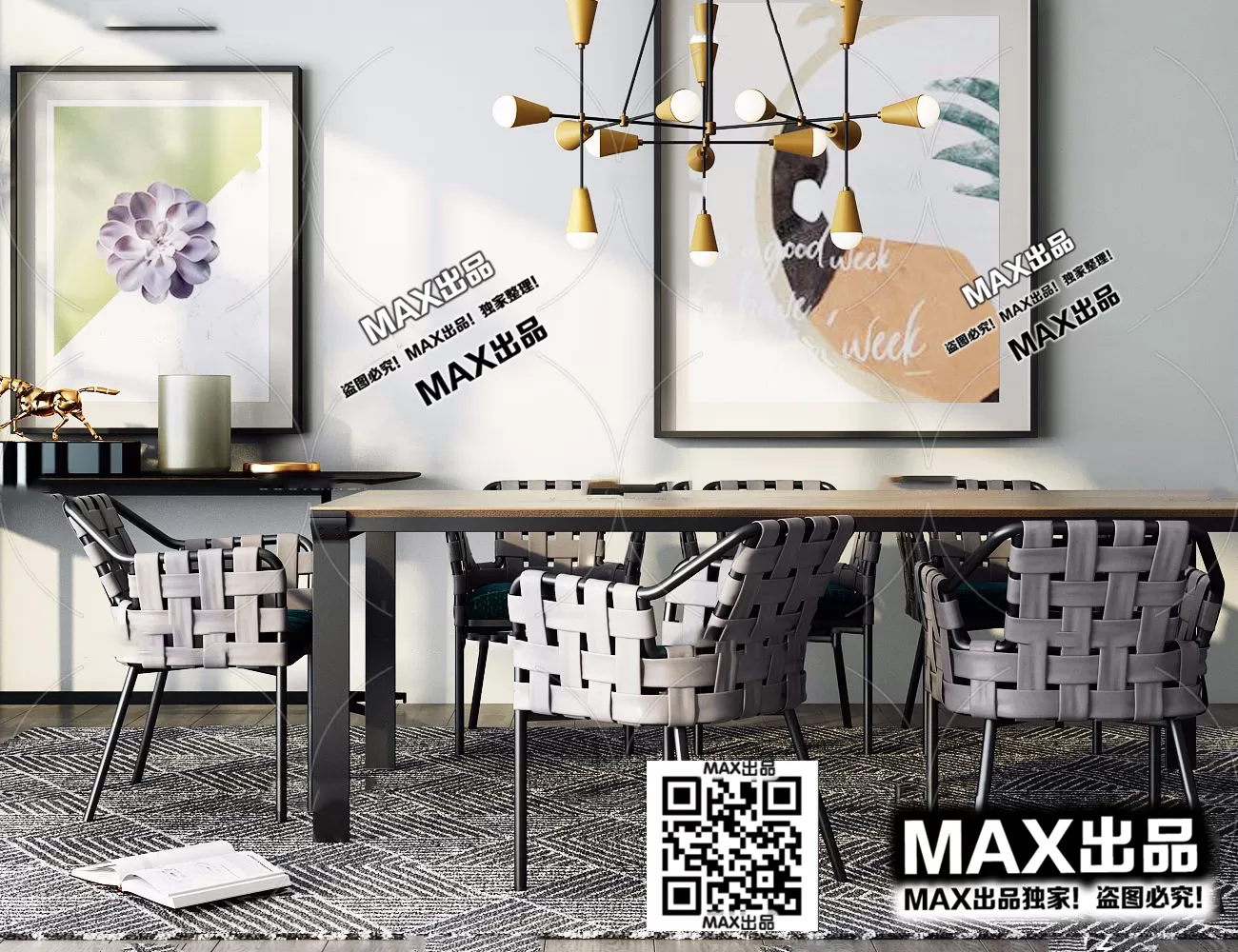 3DS MAX SCENES – LIVING ROOM – 034