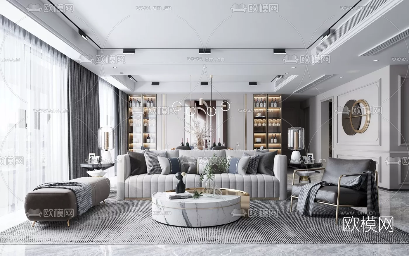 3DS MAX SCENES – LIVING ROOM – 062