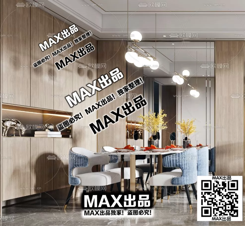 3DS MAX SCENES – LIVING ROOM – 069