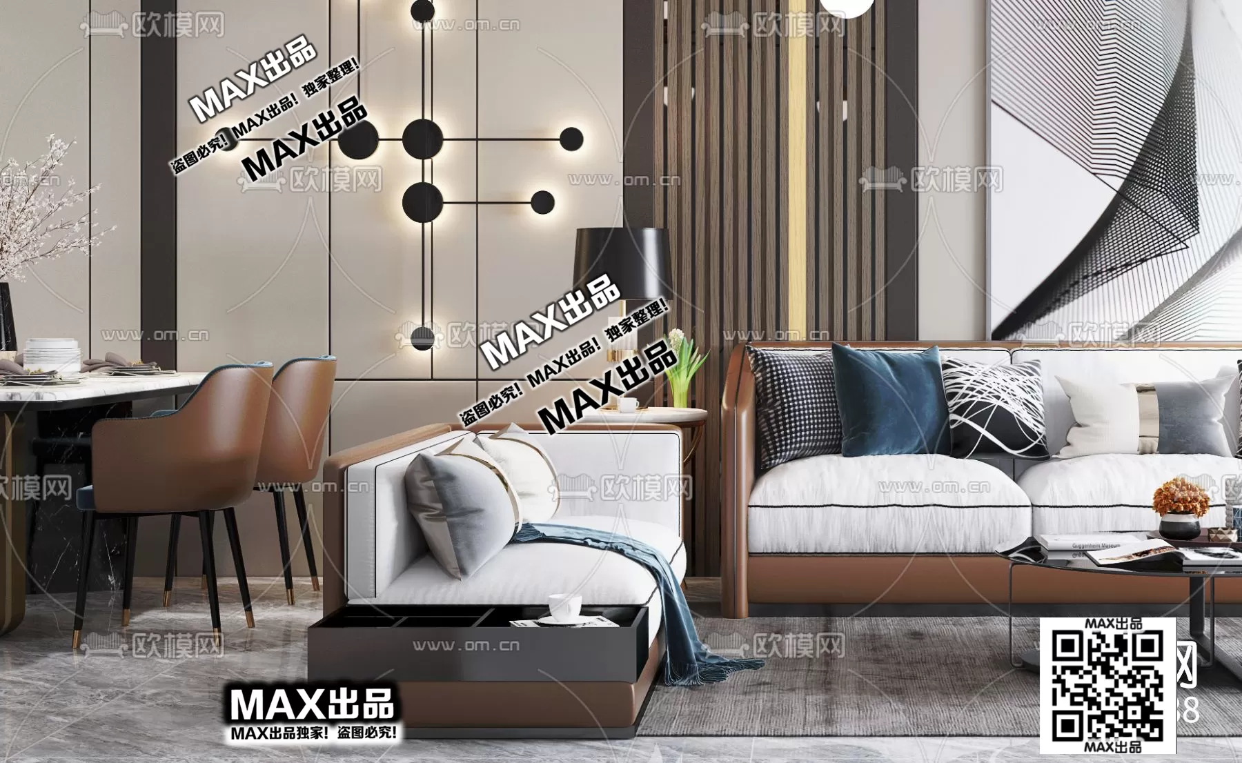 3DS MAX SCENES – LIVING ROOM – 070