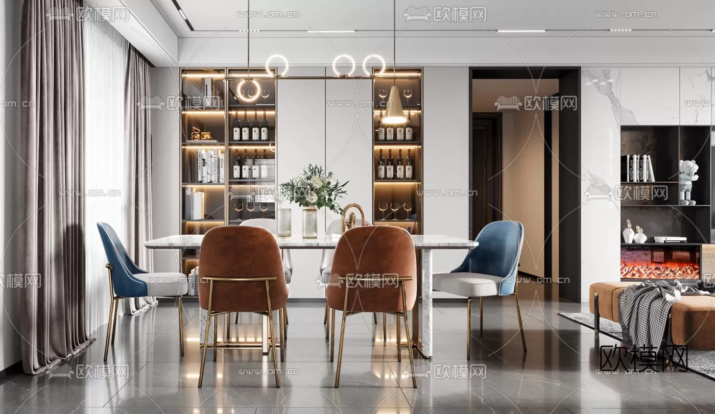 3DS MAX SCENES – LIVING ROOM – 071