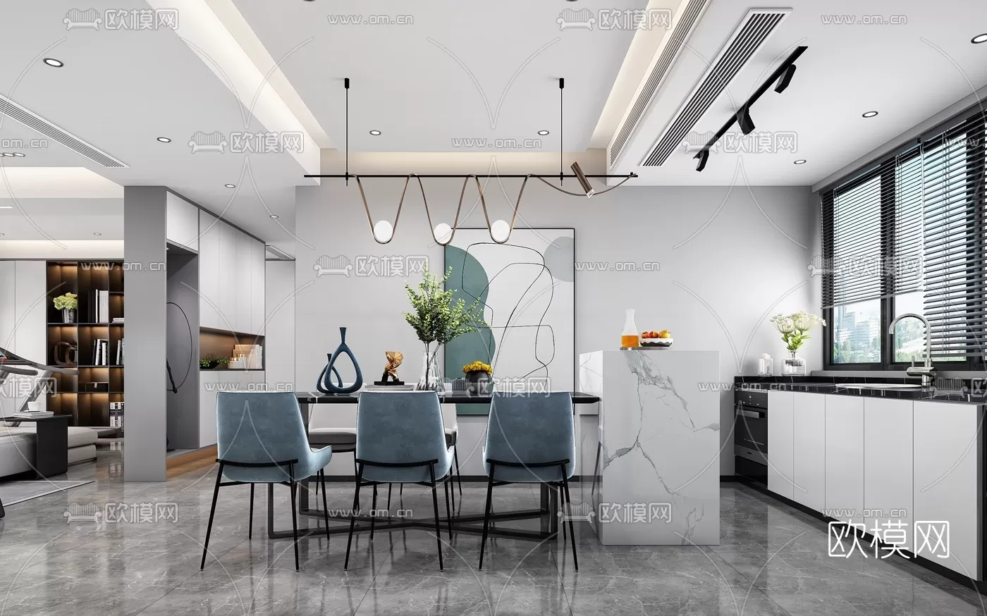 3DS MAX SCENES – LIVING ROOM – 076