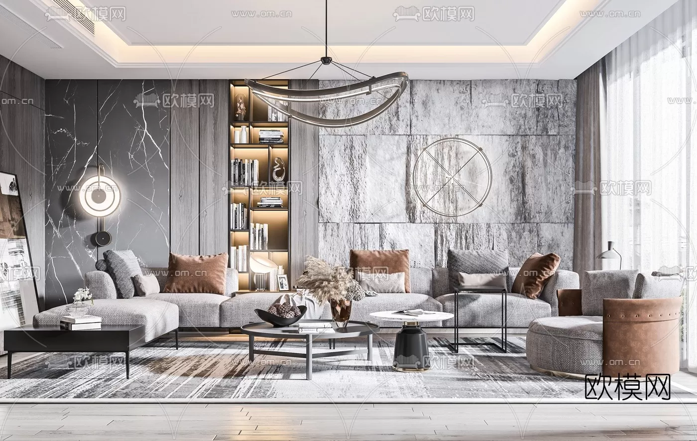 3DS MAX SCENES – LIVING ROOM – 079