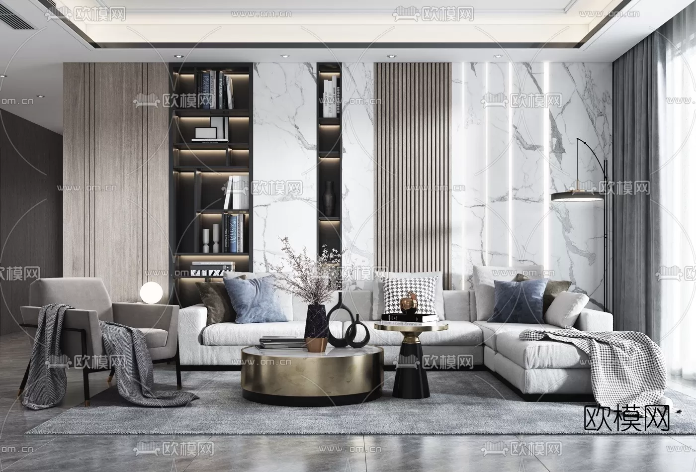 3DS MAX SCENES – LIVING ROOM – 084