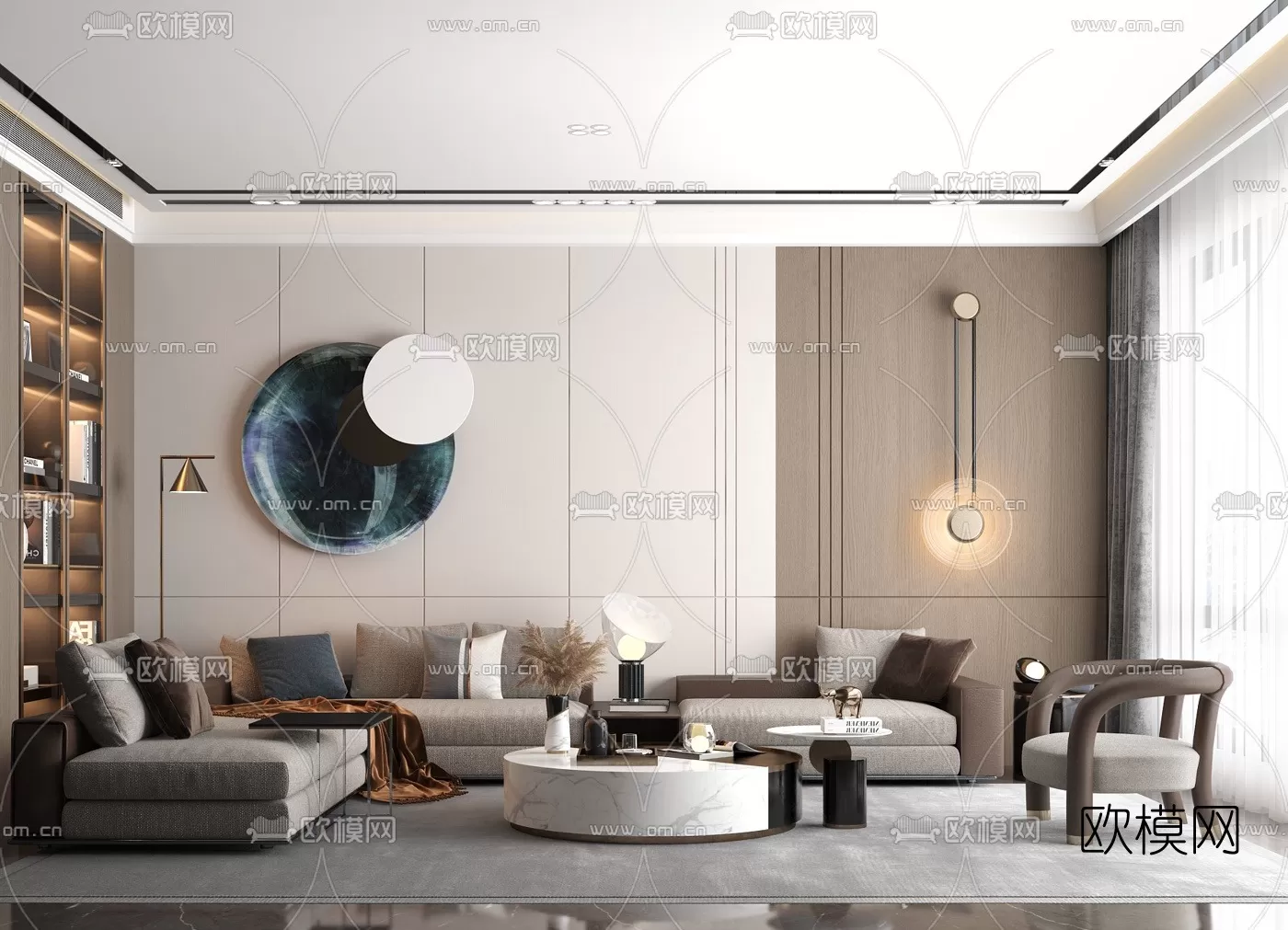3DS MAX SCENES – LIVING ROOM – 085
