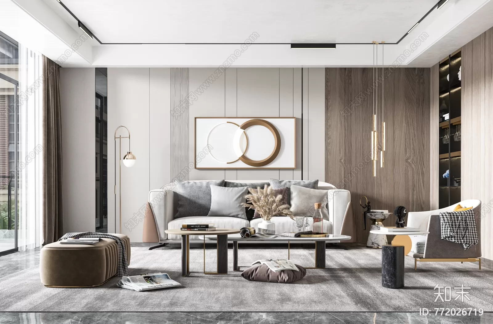 3DS MAX SCENES – LIVING ROOM – 091