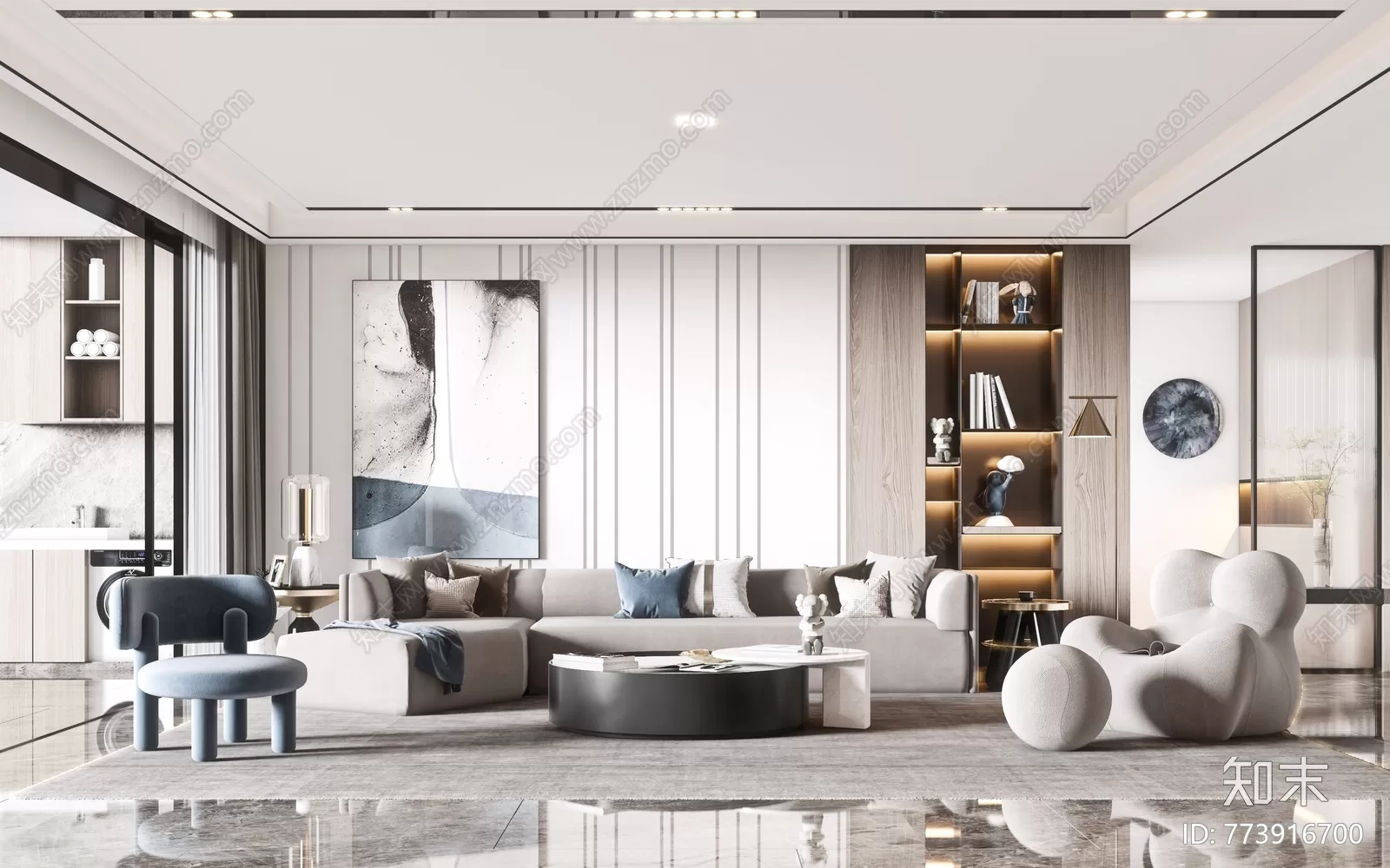 3DS MAX SCENES – LIVING ROOM – 092