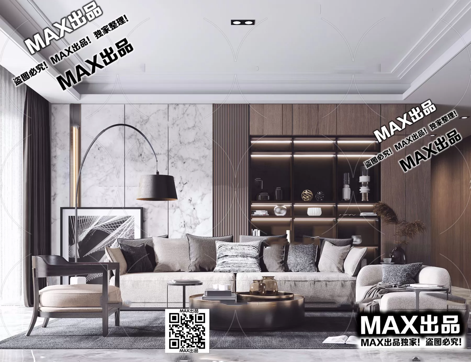 3DS MAX SCENES – LIVING ROOM – 095