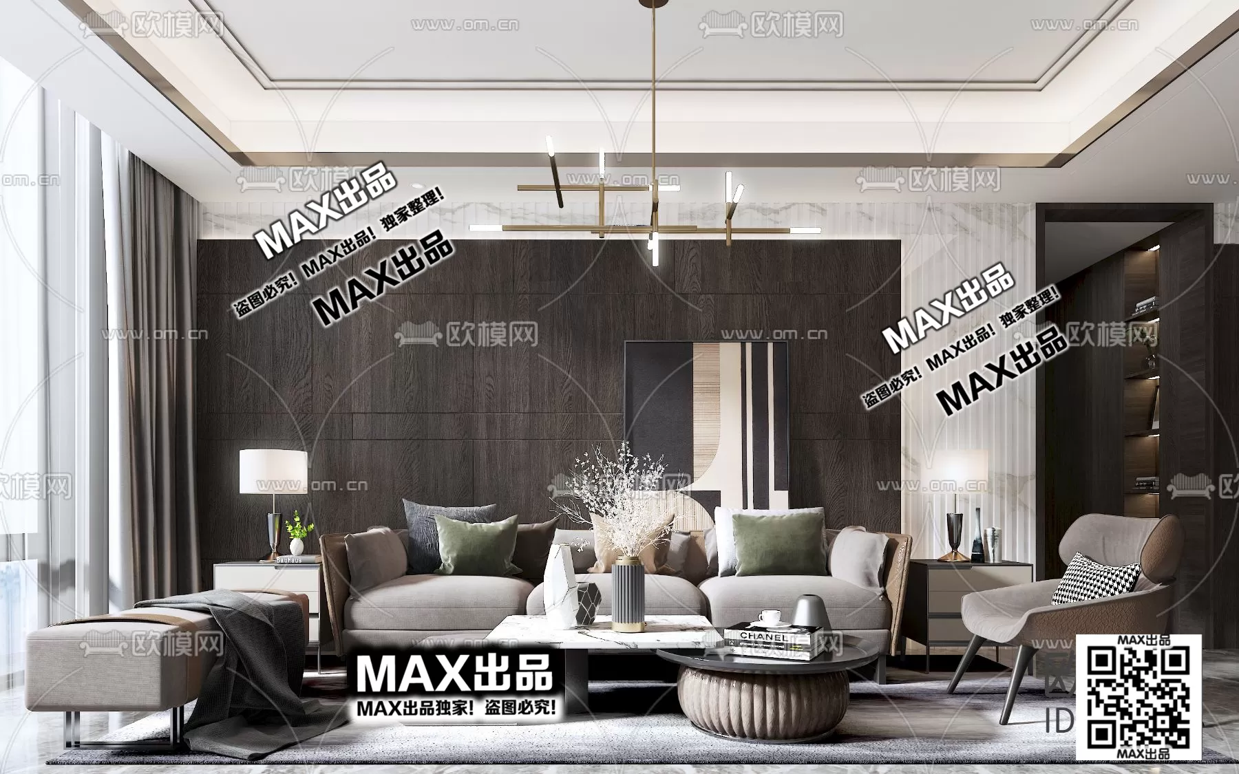 3DS MAX SCENES – LIVING ROOM – 102