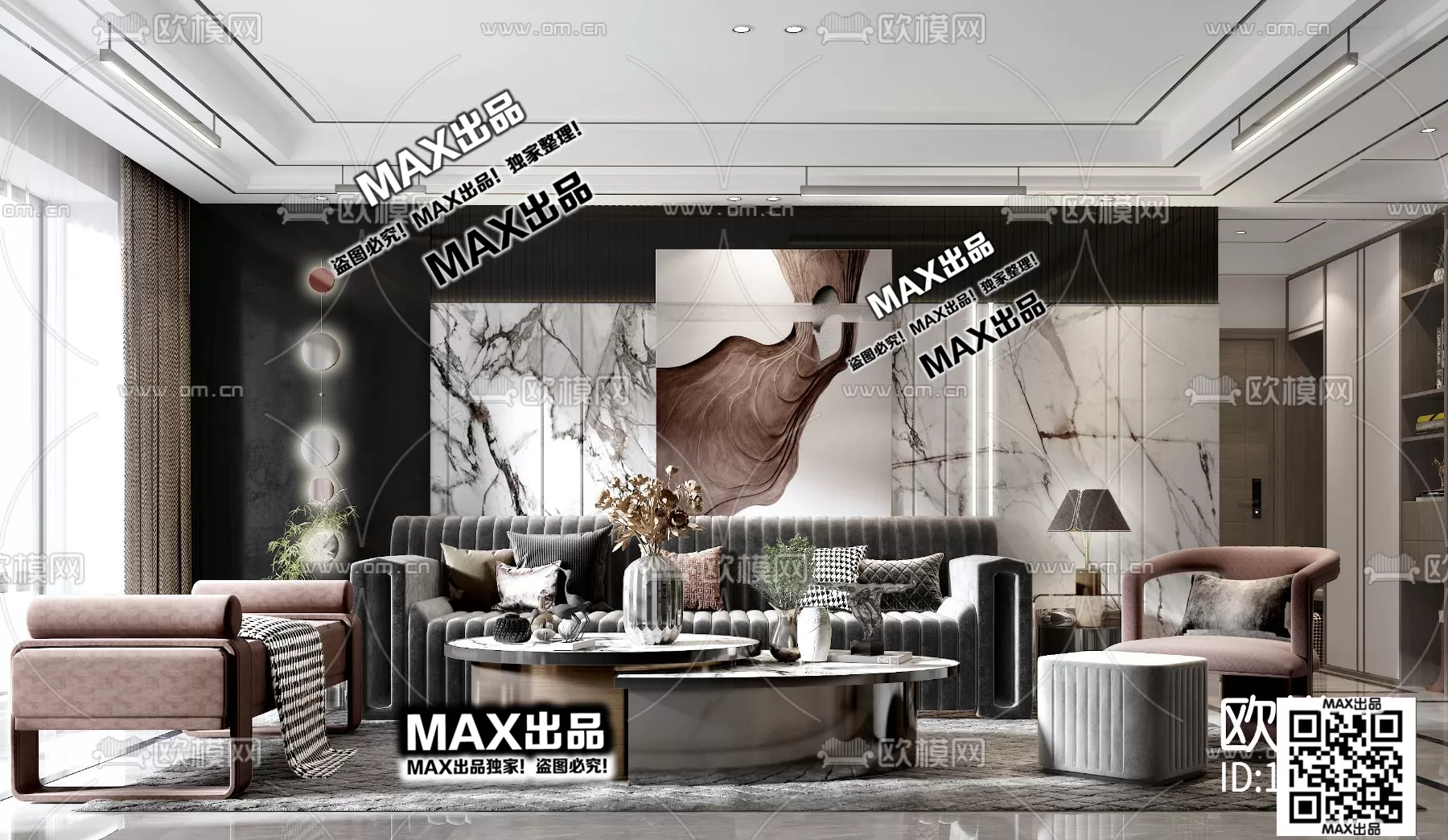 3DS MAX SCENES – LIVING ROOM – 108