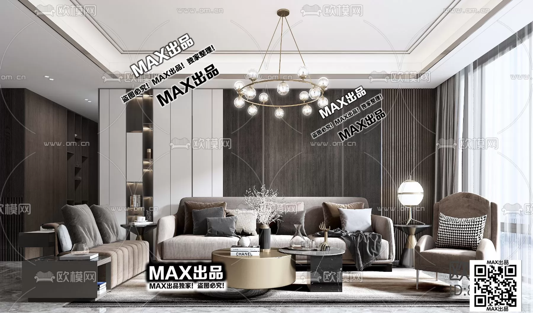 3DS MAX SCENES – LIVING ROOM – 109