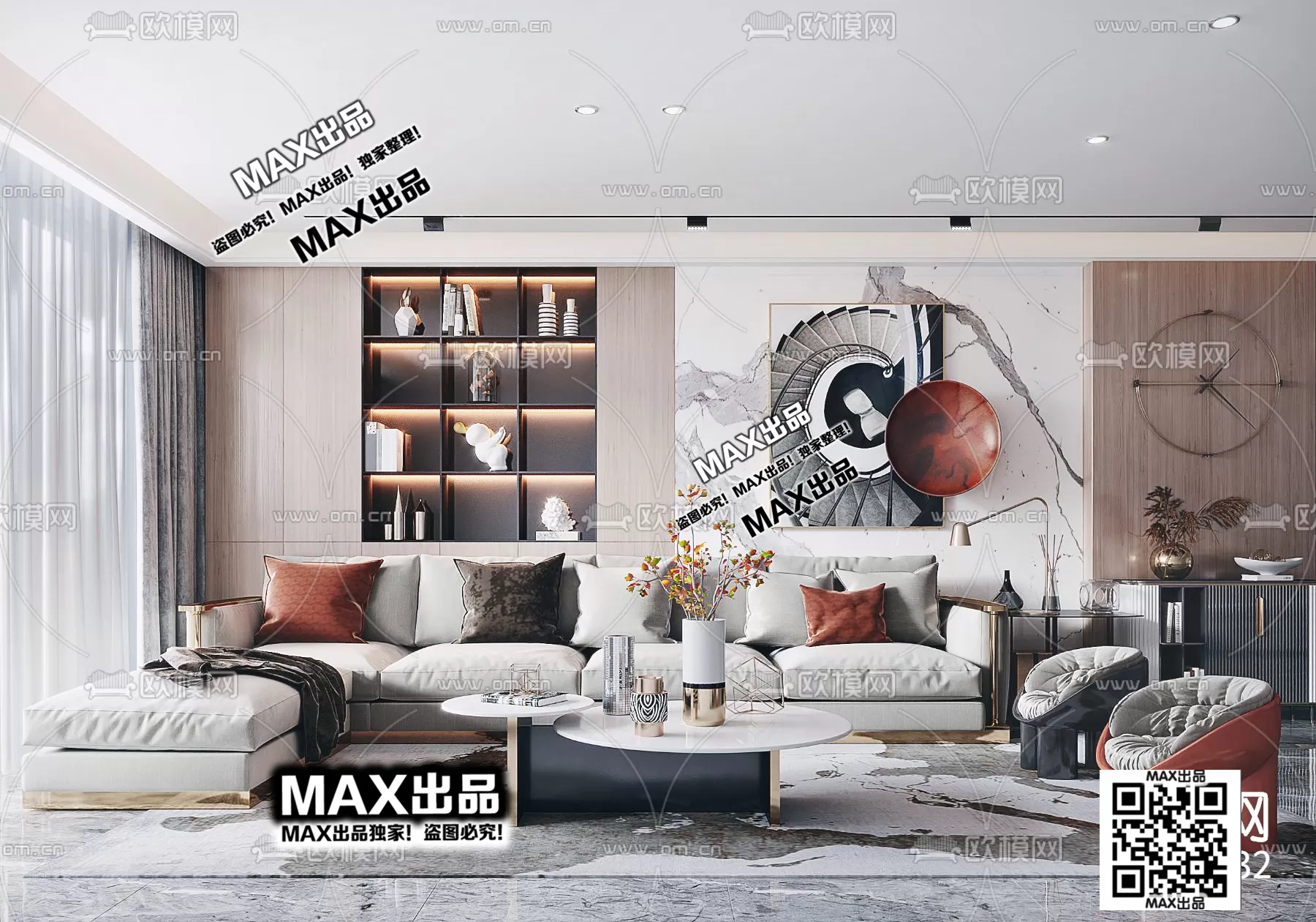 3DS MAX SCENES – LIVING ROOM – 112