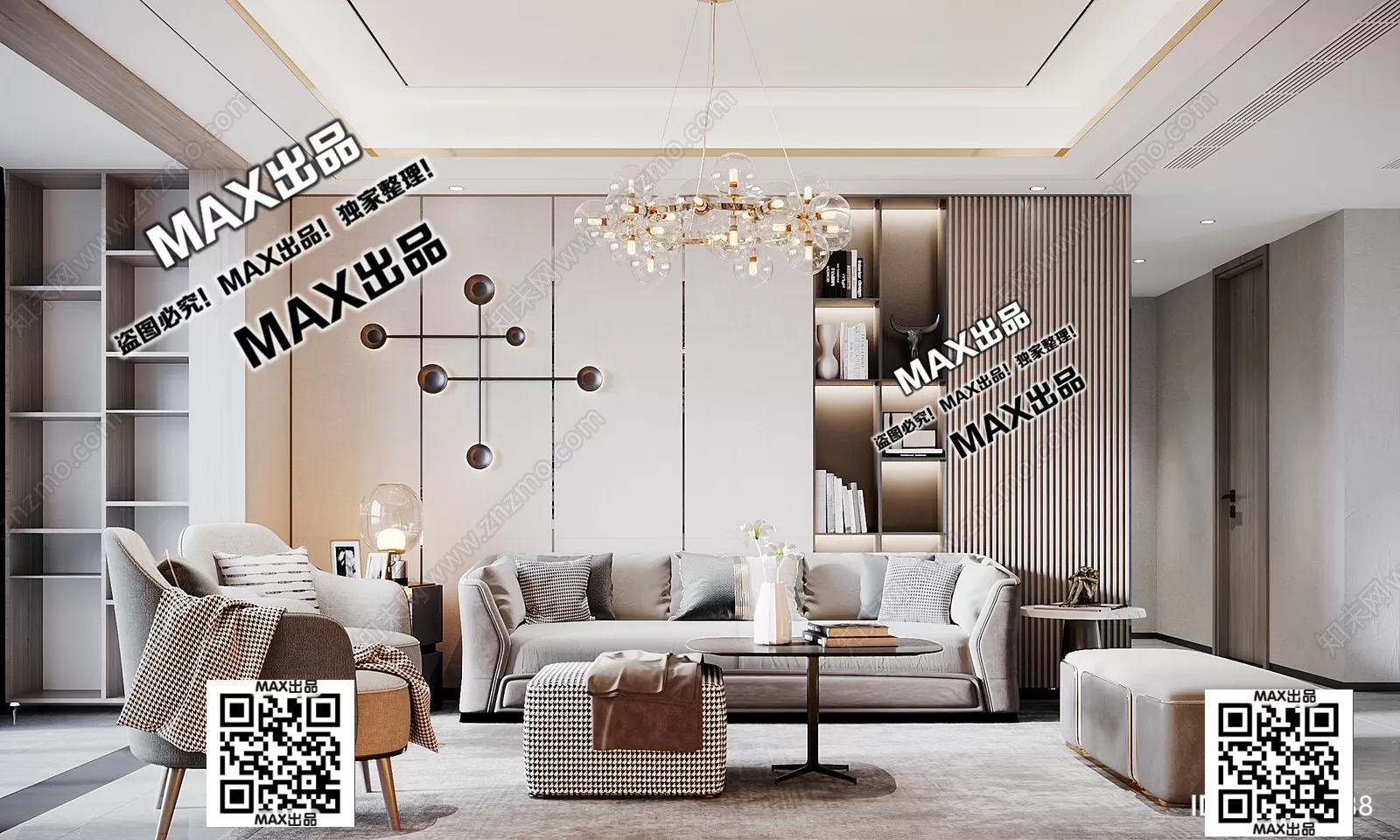 3DS MAX SCENES – LIVING ROOM – 114