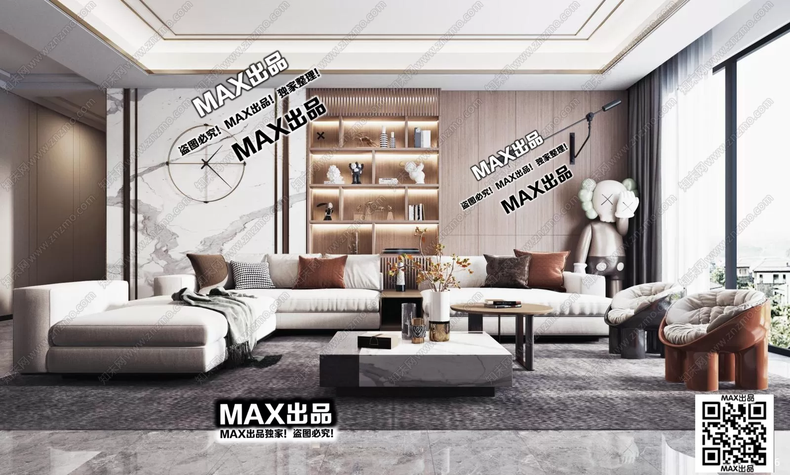 3DS MAX SCENES – LIVING ROOM – 116