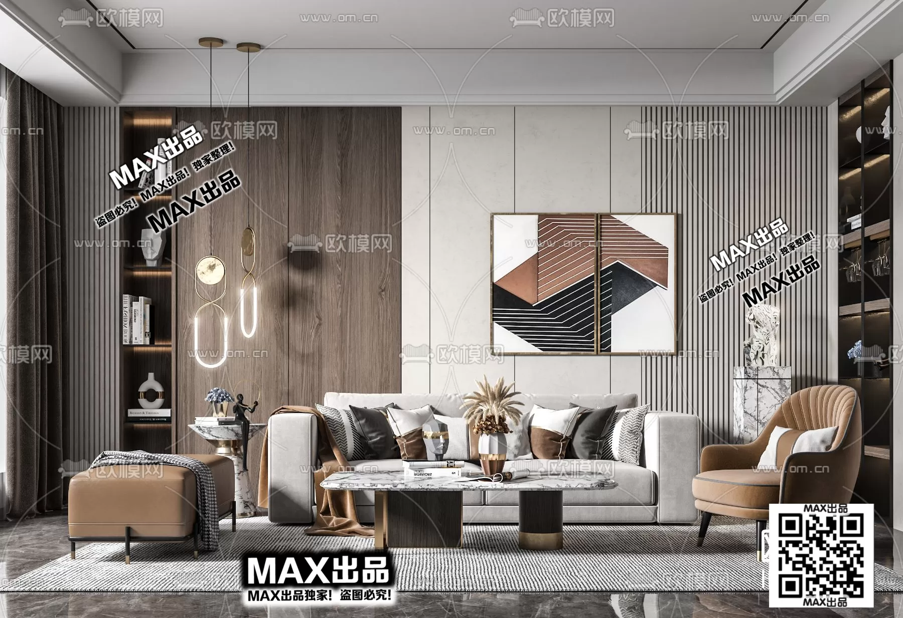 3DS MAX SCENES – LIVING ROOM – 121