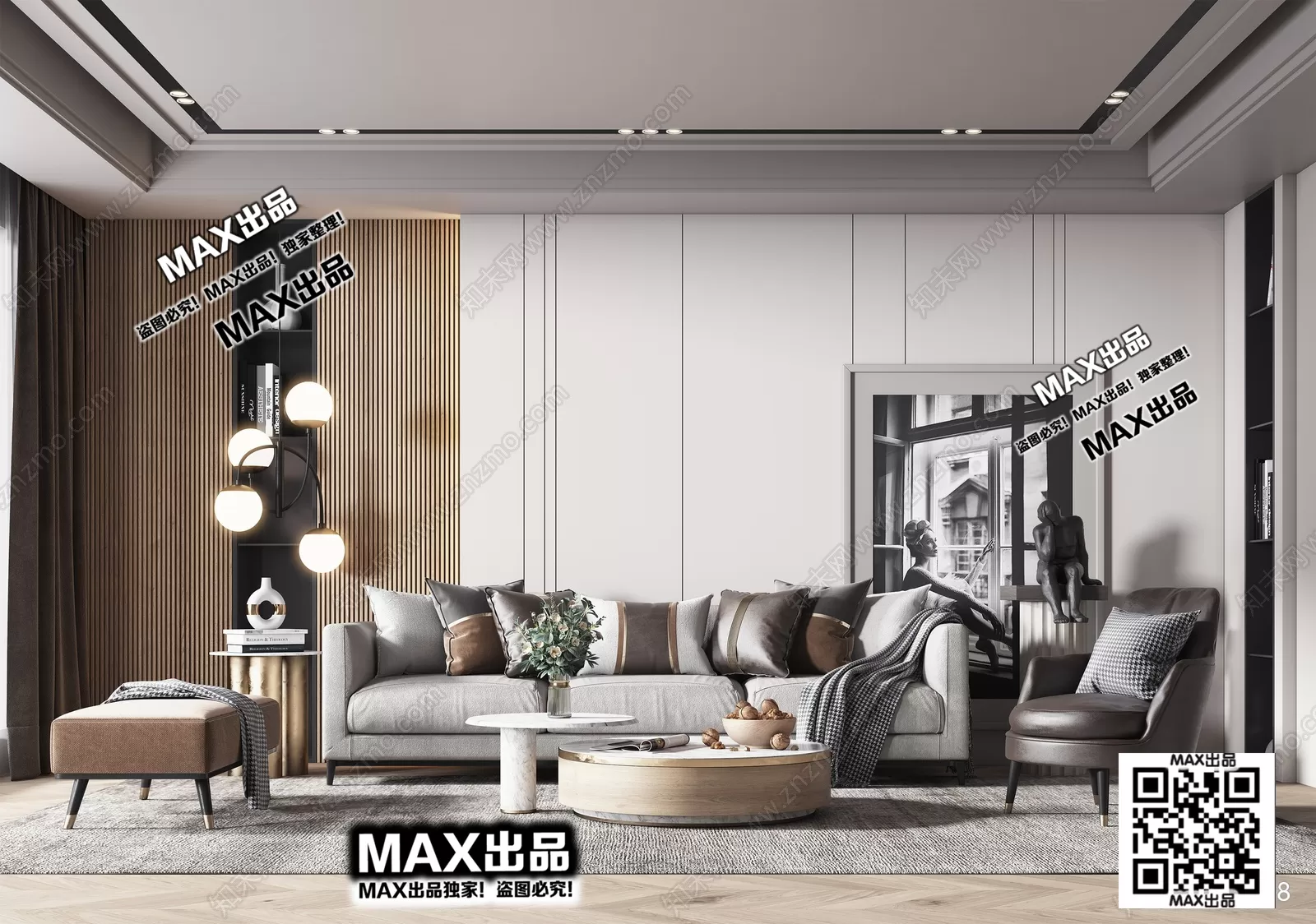 3DS MAX SCENES – LIVING ROOM – 123
